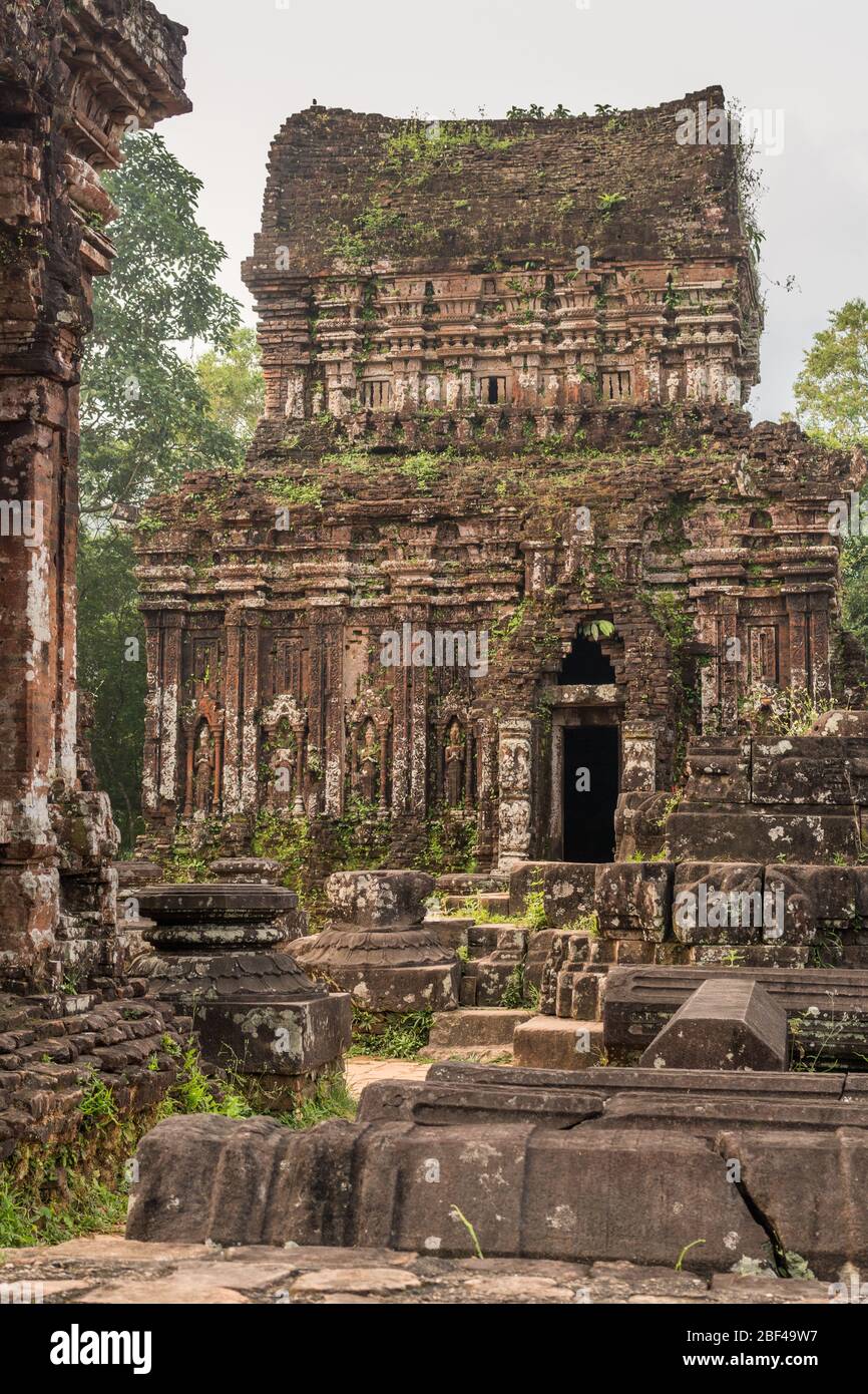 Champa Ruins of My Son near Hoi An, Vietnam Stock Photo