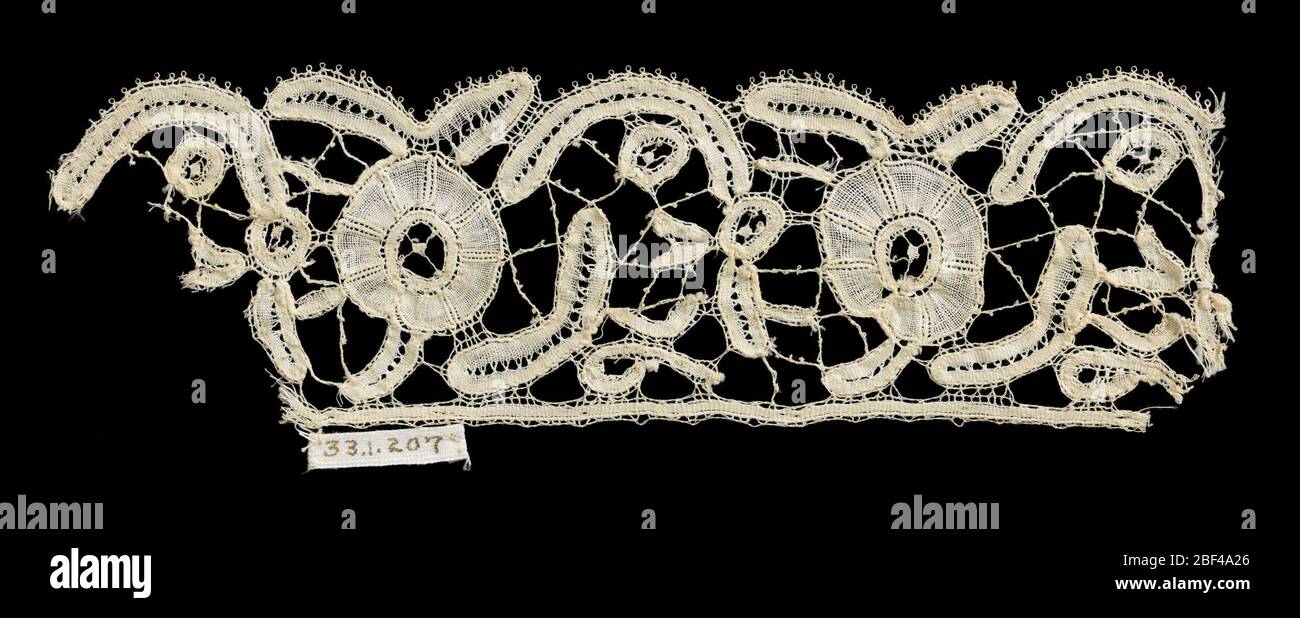 Fragment. Circular motifs and detached leaves. Stock Photo