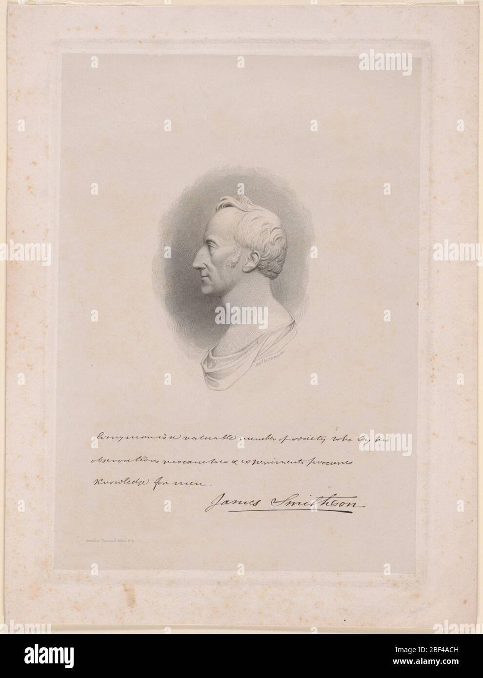 James Smithson Stock Photo Alamy