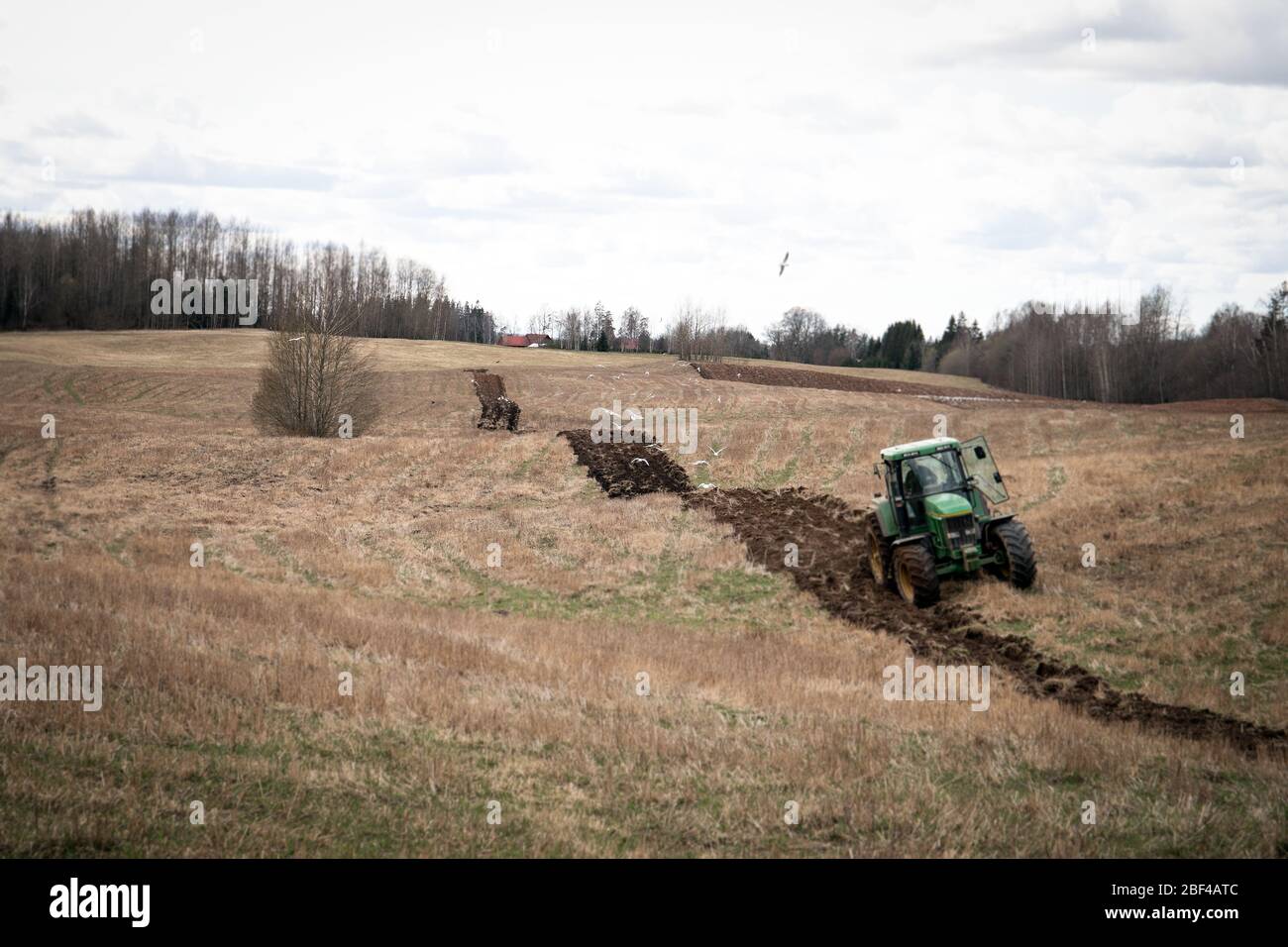 Farming Before Spring Farmer plowing before sowing hi-res stock photography and images - Alamy