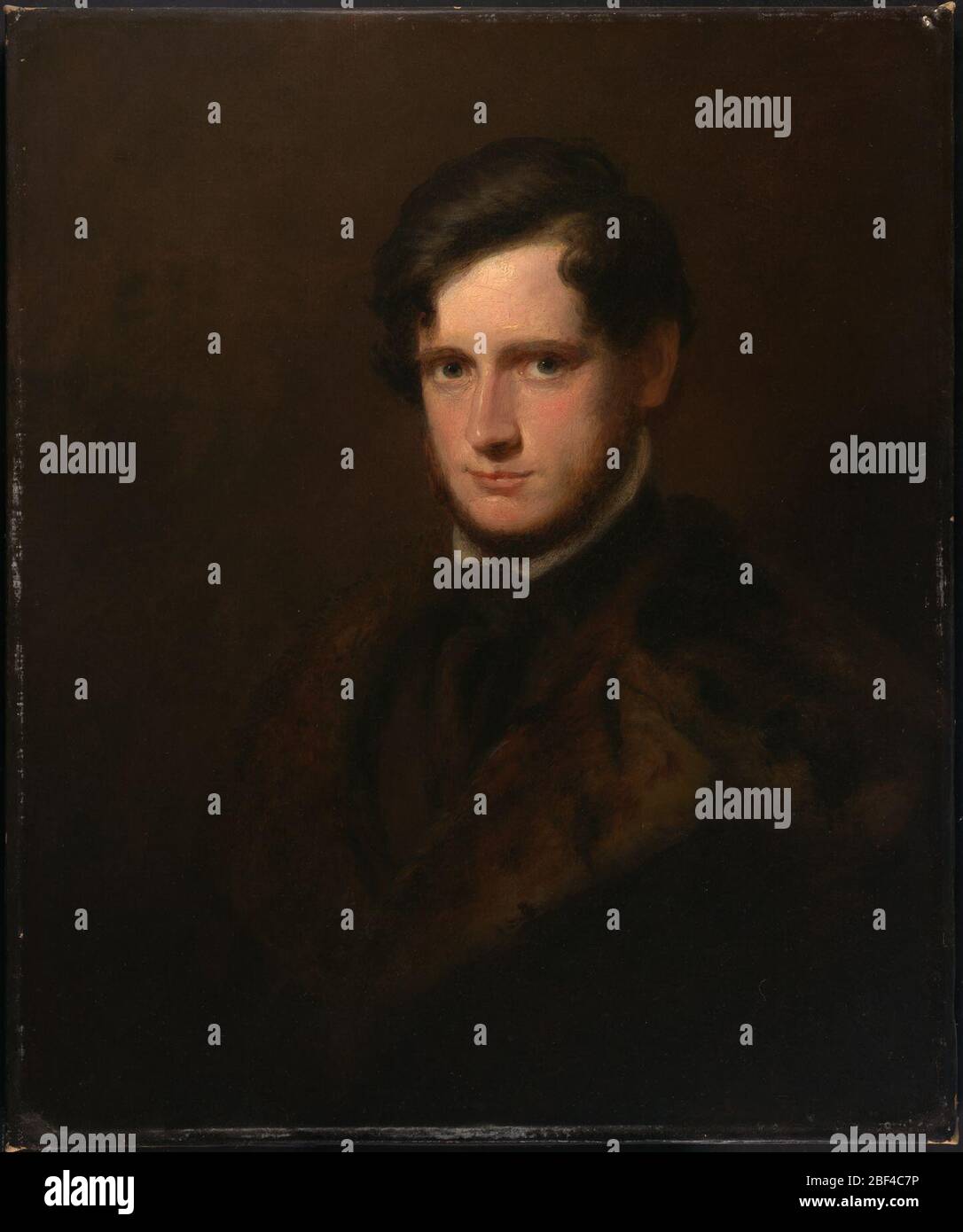 John Lothrop Motley. John Lothrop Motley; his daughter Mary Motley Sheridan; her son Wilfred Sheridan; Richard Sheridan [d. 1921]; his mother Clare Sheridan, Belmont House, Old Hastings,Sussex; (M. Knoedler & Co., New York); purchased by NPG 1966. Stock Photo