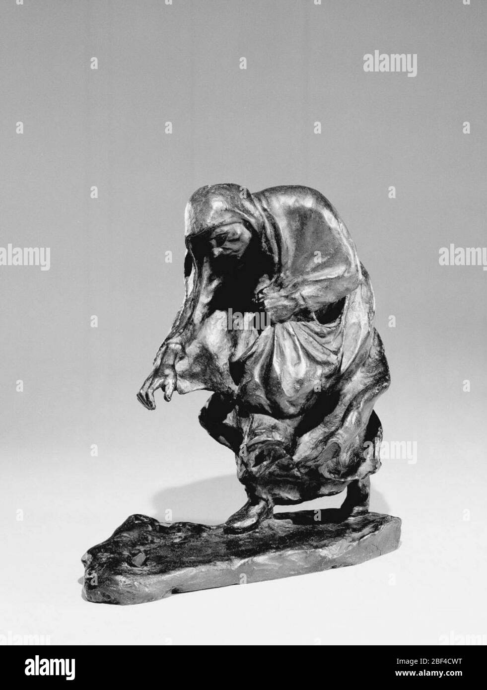Old Woman Picking Up Coal. [Private collection]Janis Connor, New York, to July 1982Louise R. Noun, Des Moines, Iowa, July 1982-24 December 1985Gift of Louise R. Noun, 1985HIRSHHORN MUSEUM AND SCULPTURE GARDEN, Smithsonian Institution, Washington, DC. Stock Photo