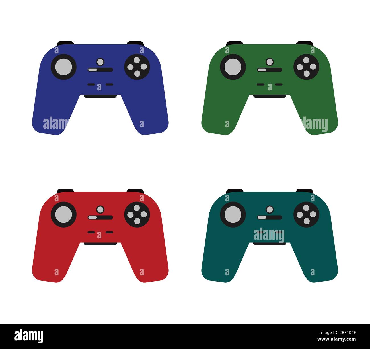 gamepad icon illustrated in vector on white background Stock Vector