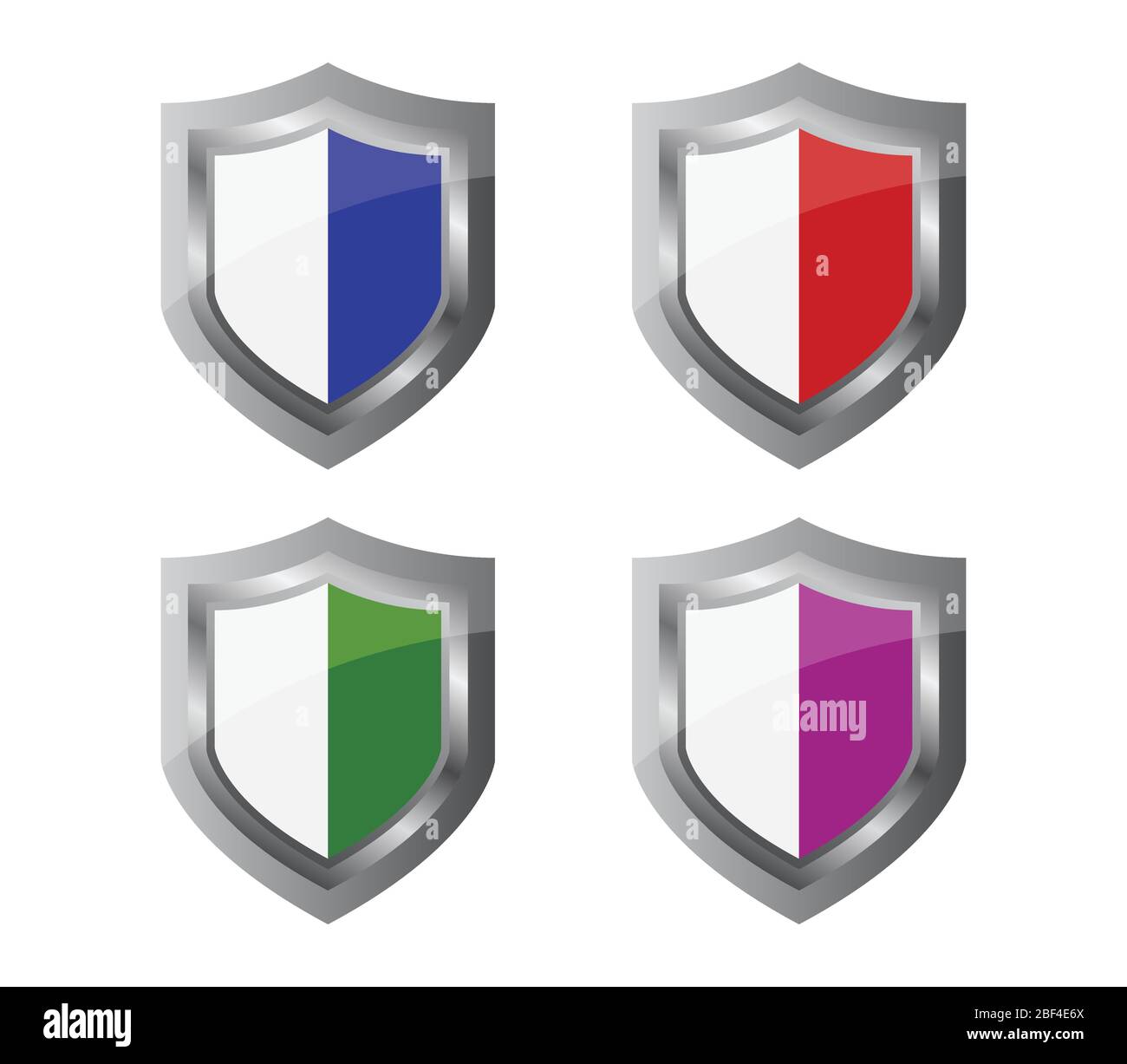 shield icon illustrated in vector on white background Stock Vector ...