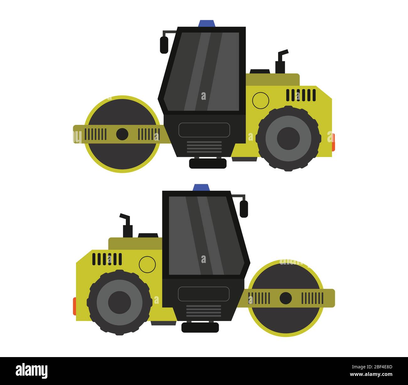 roller icon illustrated in vector on white background Stock Vector