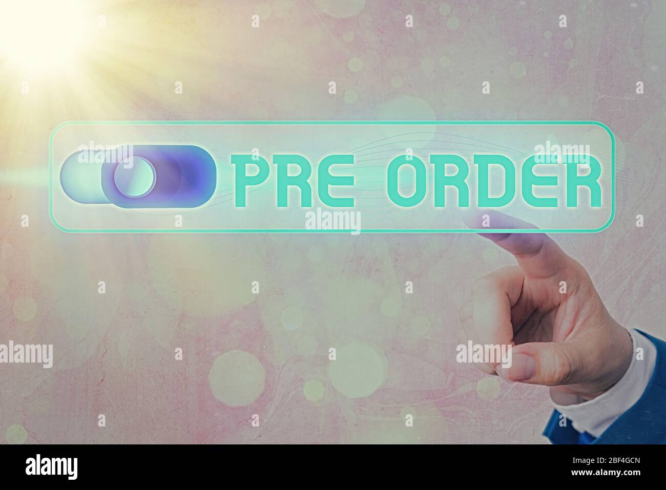 Conceptual Hand Writing Showing Pre Order Concept Meaning An Order For A Product Placed Before It Is Available For Purchase Stock Photo Alamy