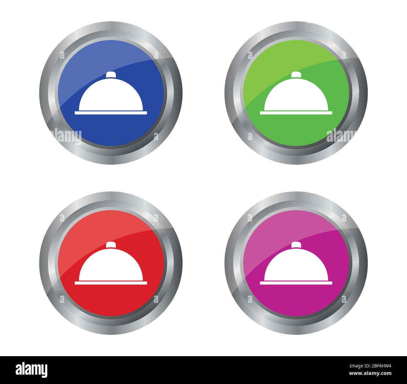 tray icon illustrated in vector on white background Stock Vector