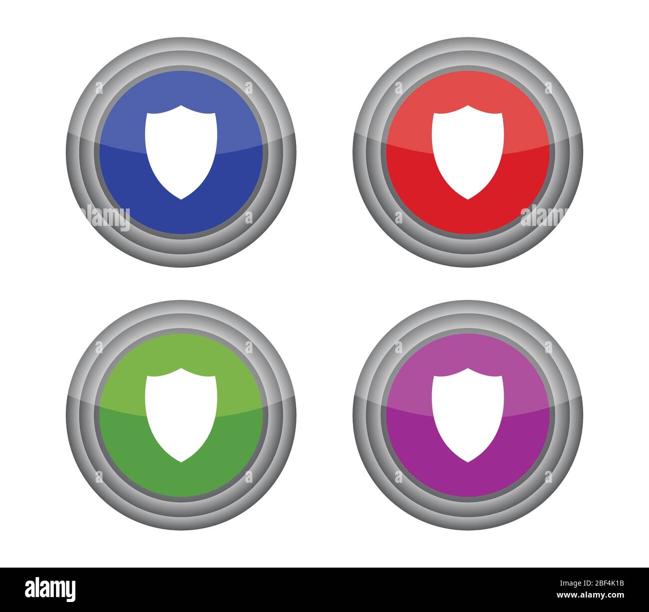 shield icon illustrated in vector on white background Stock Vector ...