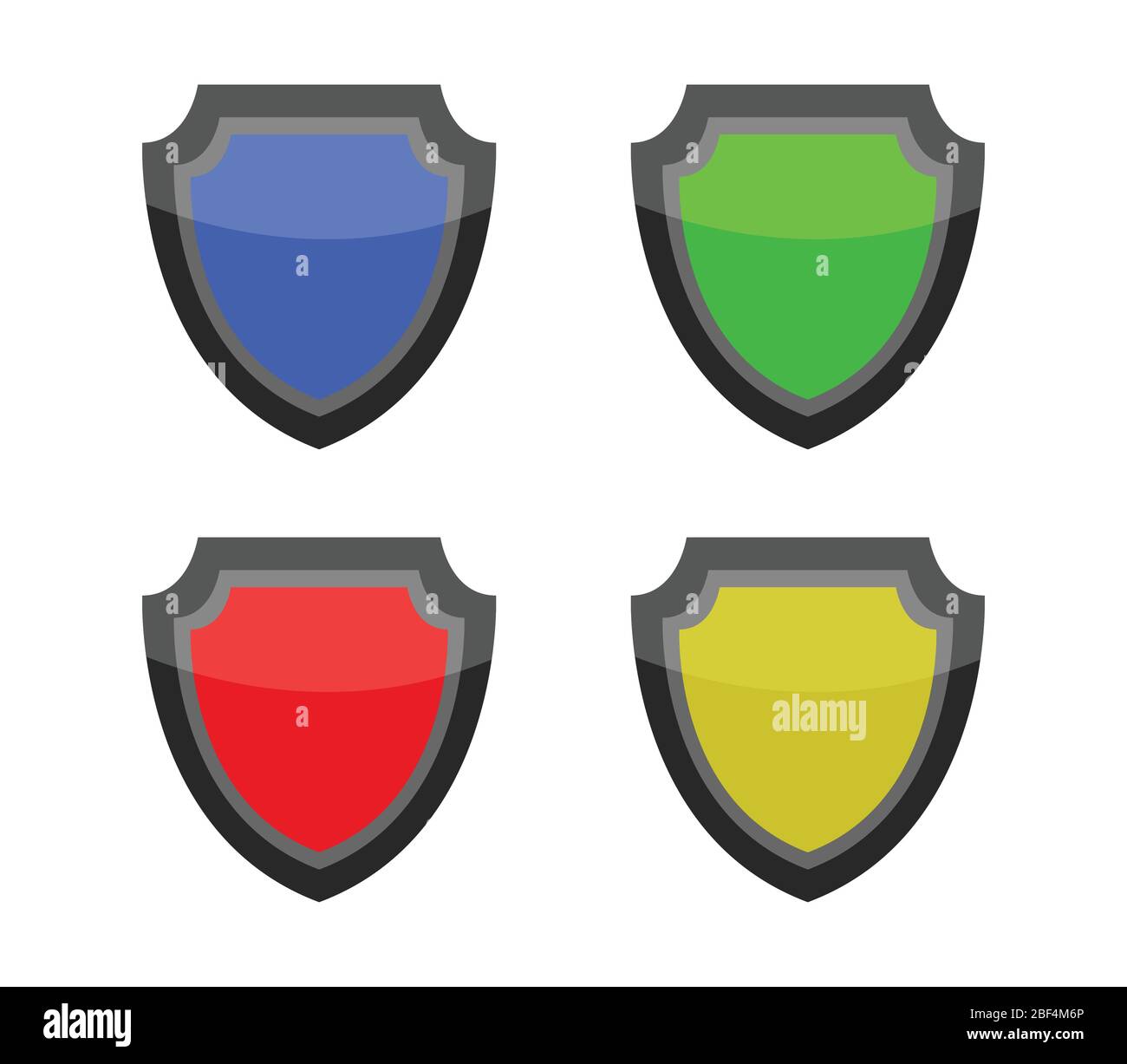 shield icon illustrated in vector on white background Stock Vector ...