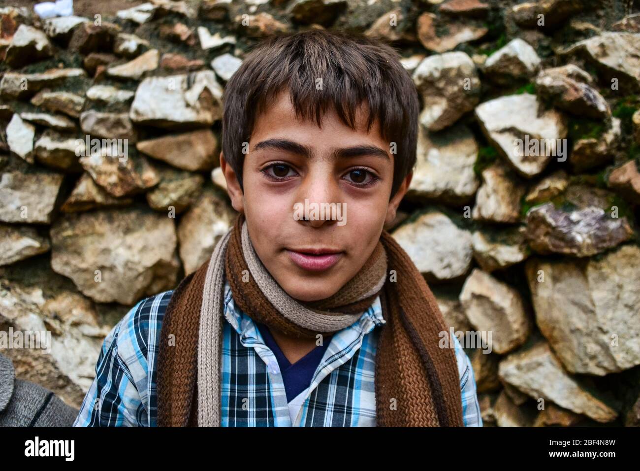 Palangan, Iranian Kurdistan November 15, 2013 Portrait of cute