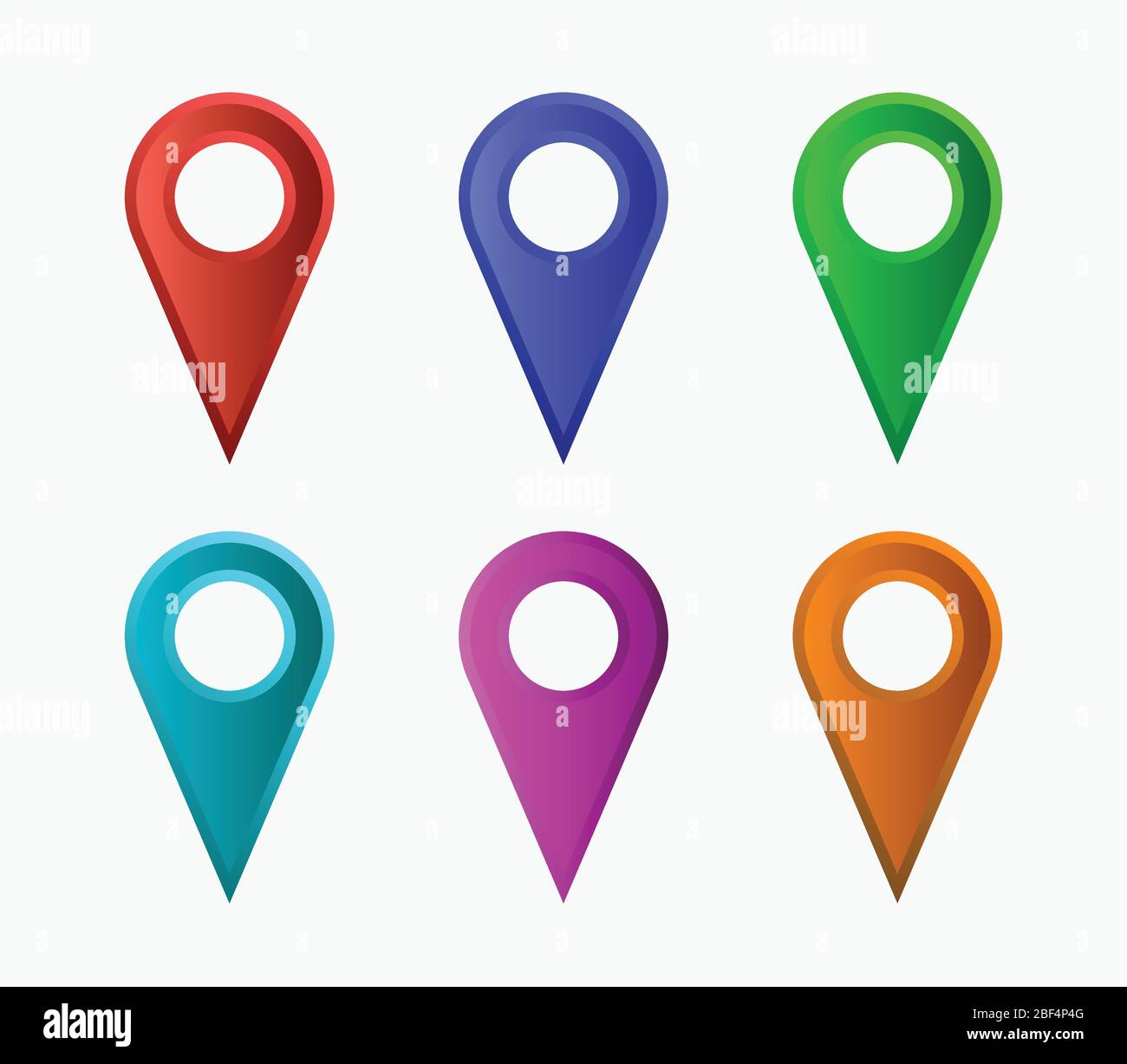 gps icon illustrated in vector on white background Stock Vector Image ...