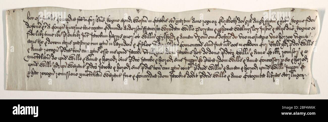 Section of a Deed for Land. Ridge's Early Calligraphy Examples Stock ...