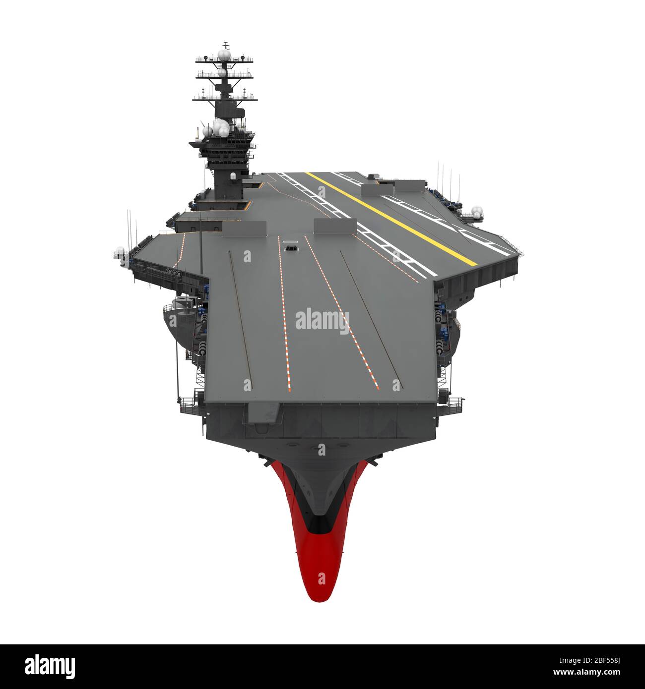 Aircraft Carrier Isolated Stock Photo