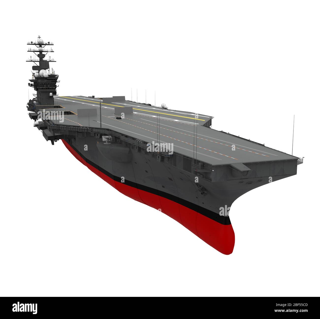 Aircraft Carrier Isolated Stock Photo