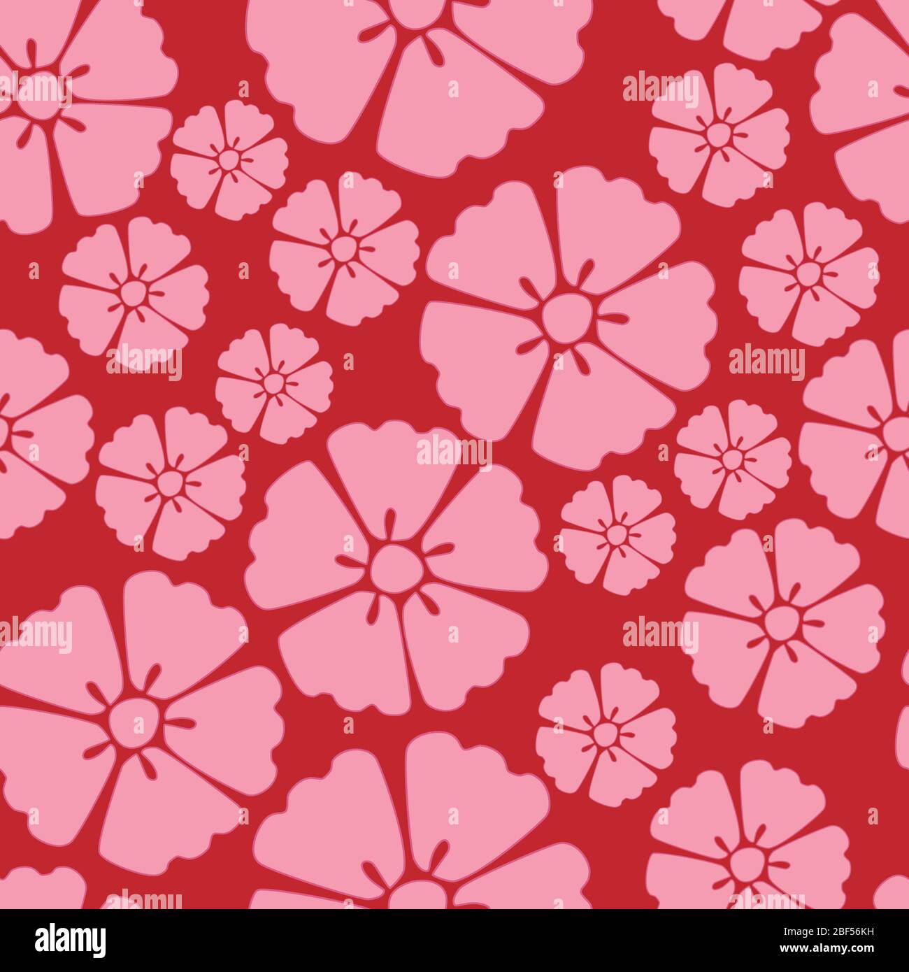 Cherry blossom sakura seamless pattern background Stock Photo - Alamy