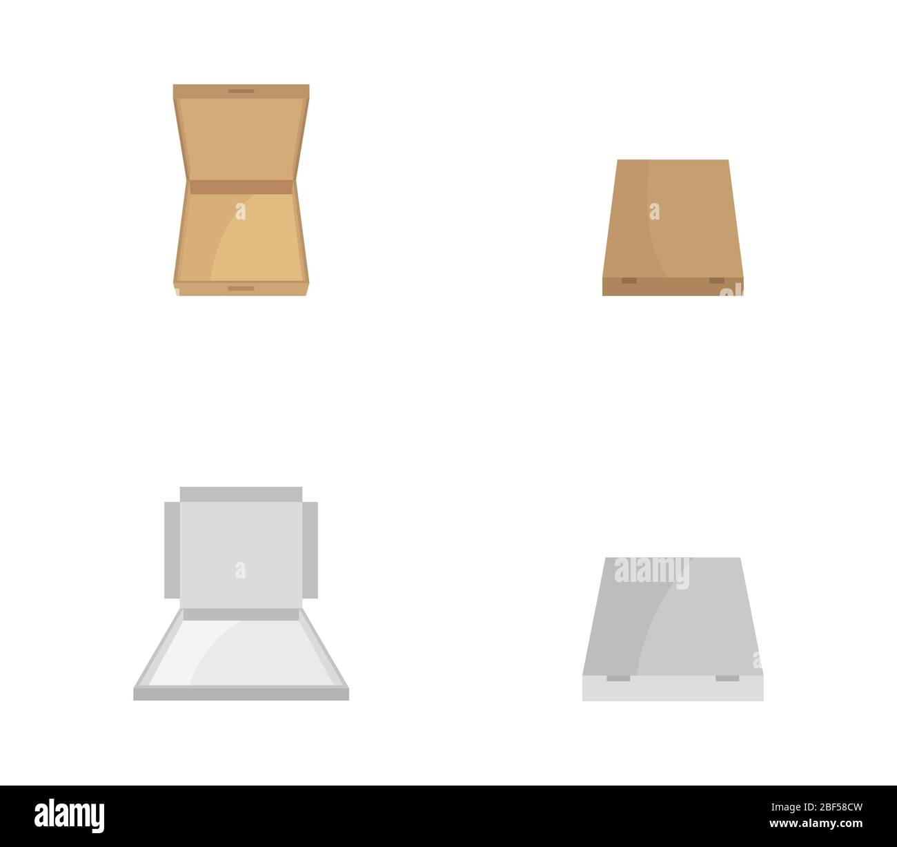 pizza box icon illustrated in vector on white background Stock Vector
