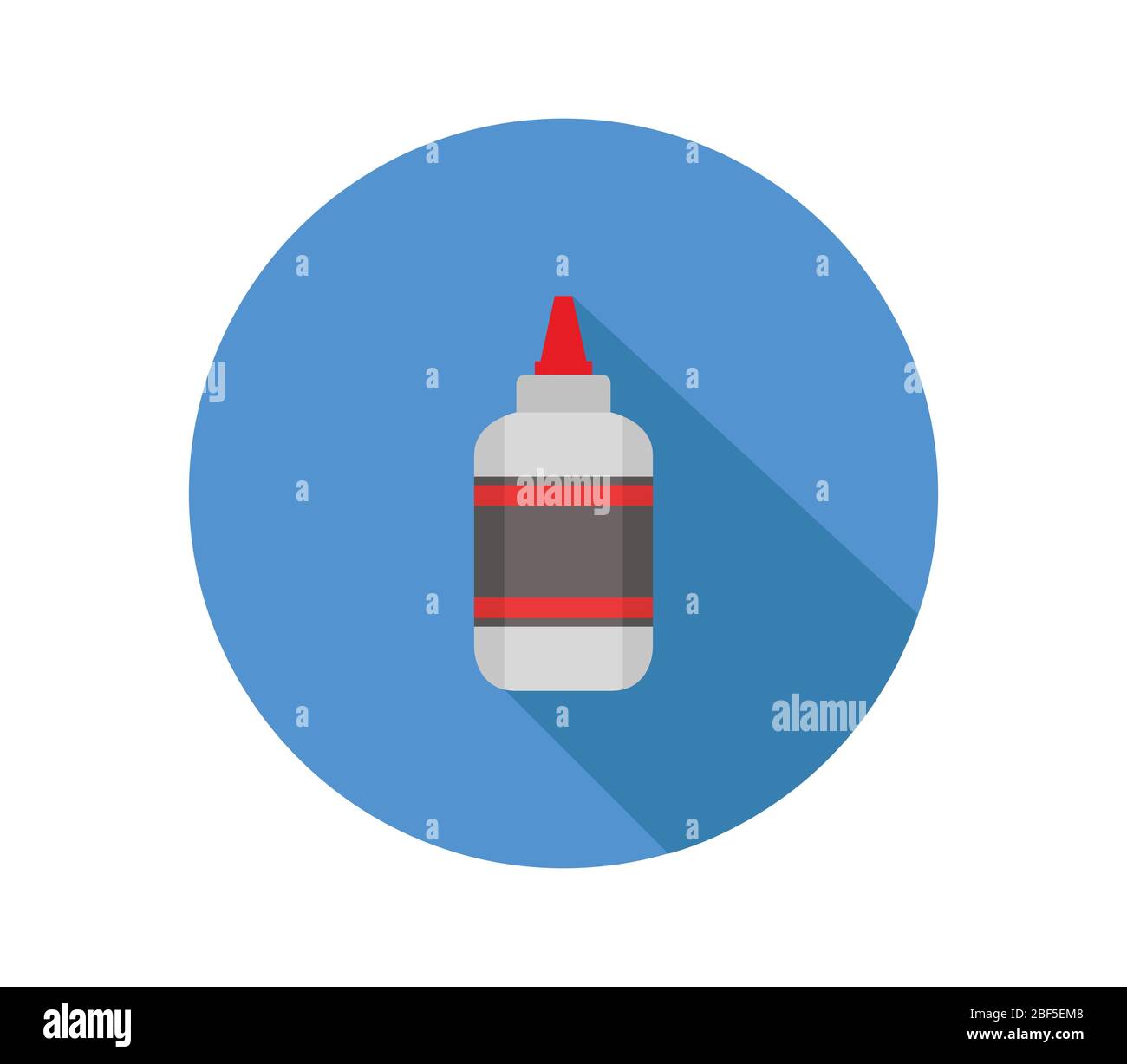 glue icon illustrated in vector on white background Stock Vector