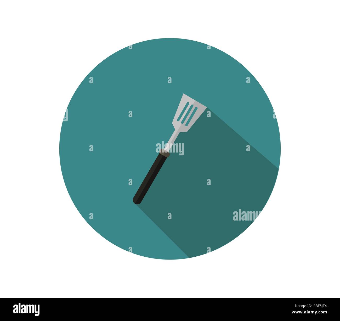 spatula icon illustrated in vector on white background Stock Vector