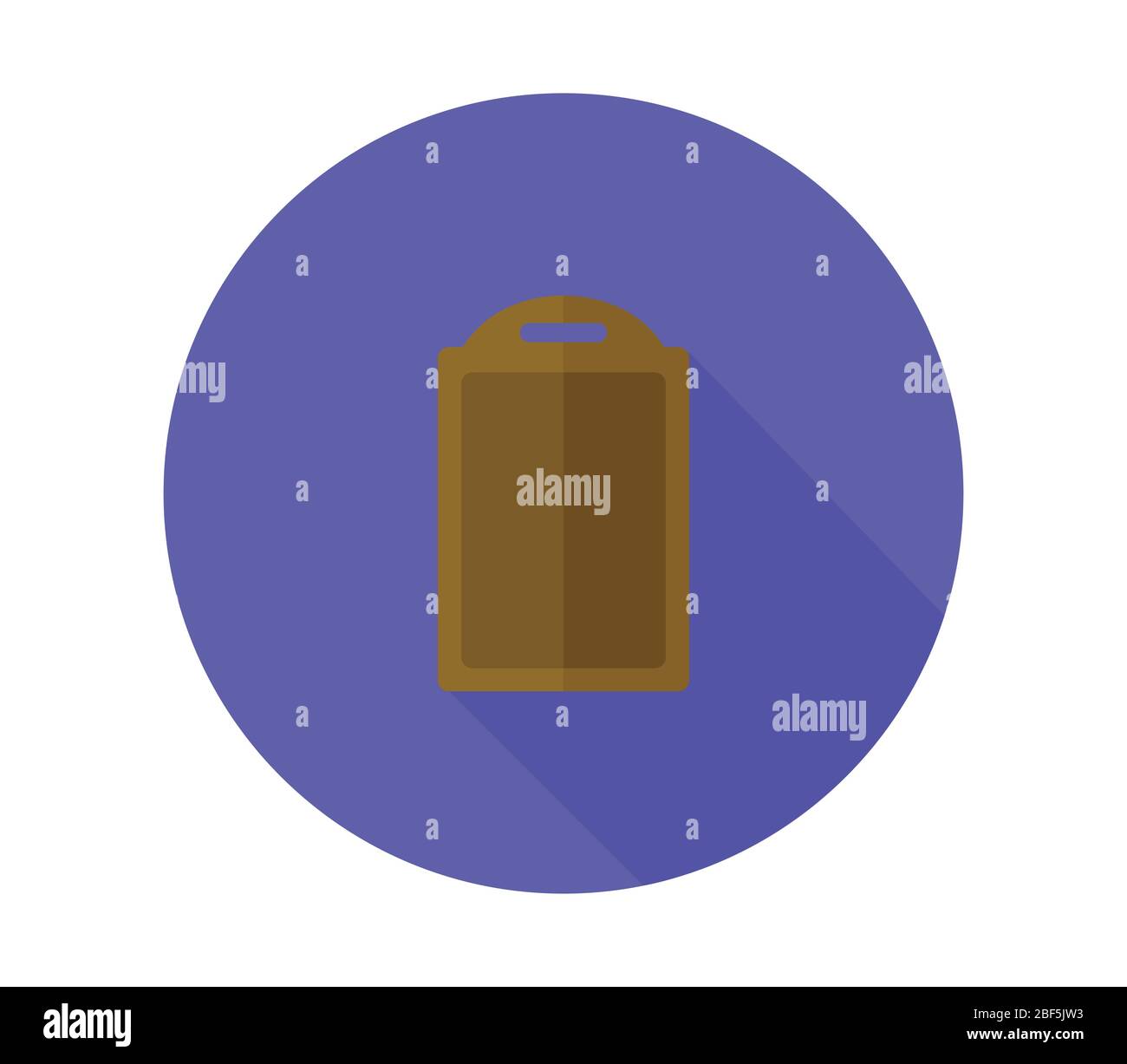 cutting board icon illustrated in vector on white background Stock Vector