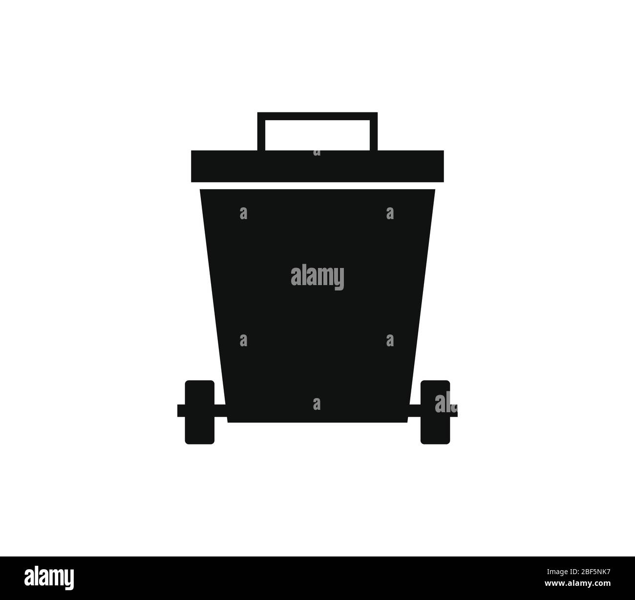 trash bin icon illustrated in vector on white background Stock Vector