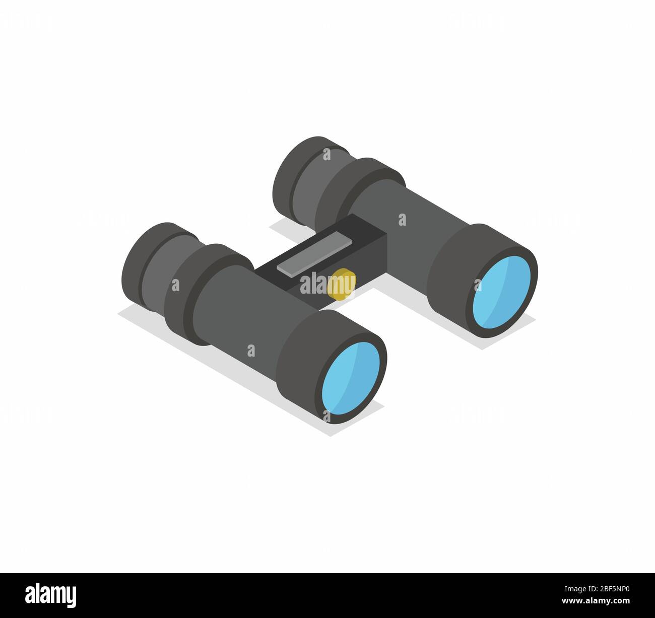 binoculars icon illustrated in vector on white background Stock Vector