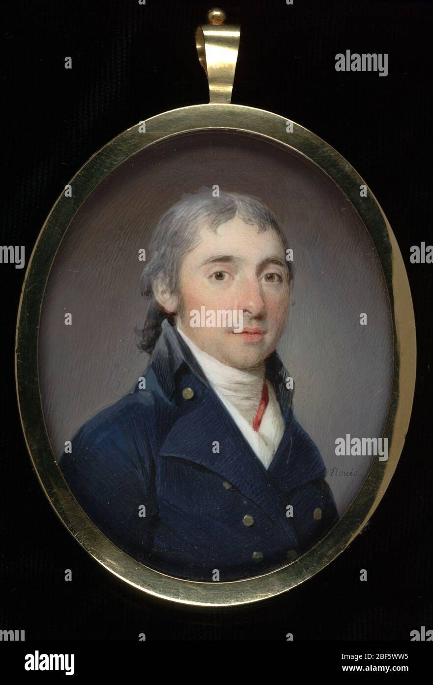 Augustus Fricke. Born in Krakow, Poland, in 1763, Augustus Fricke (or Fritsche) lived much of his adult life in Philadelphia. He was a cloth merchant, specializing in imported lace, and served in the Second City Troop in 1808. Stock Photo