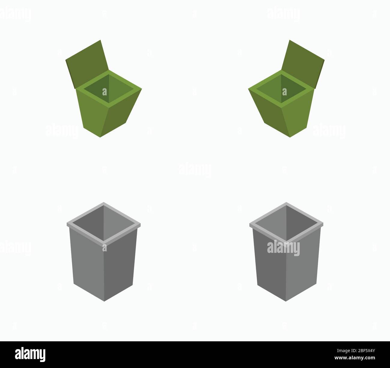 trash icon illustrated in vector on white background Stock Vector