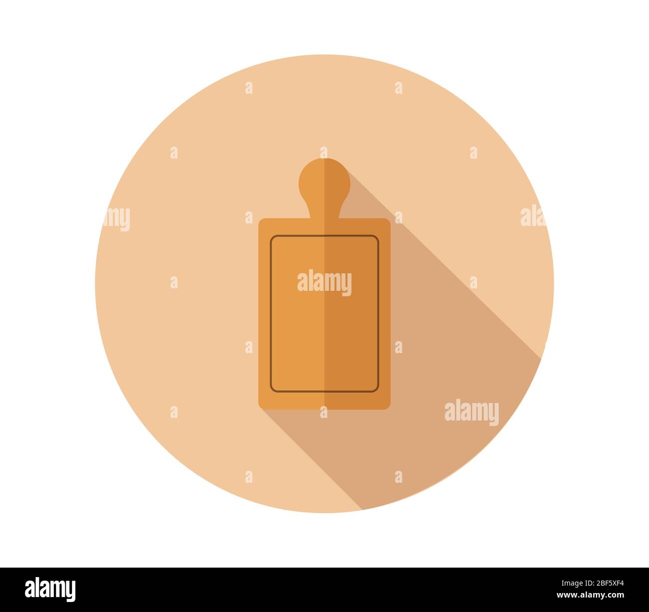 cutting board icon illustrated in vector on white background Stock Vector