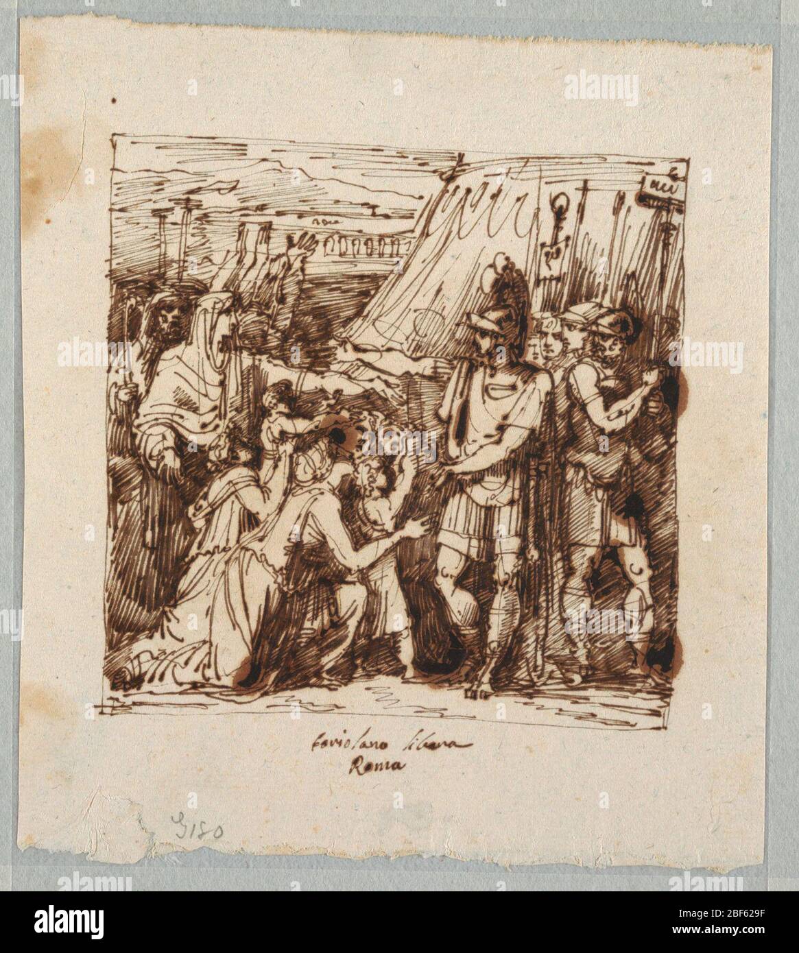 Coriolanus Agrees to Lift the Siege of Rome. Coriolanus shown in his ...