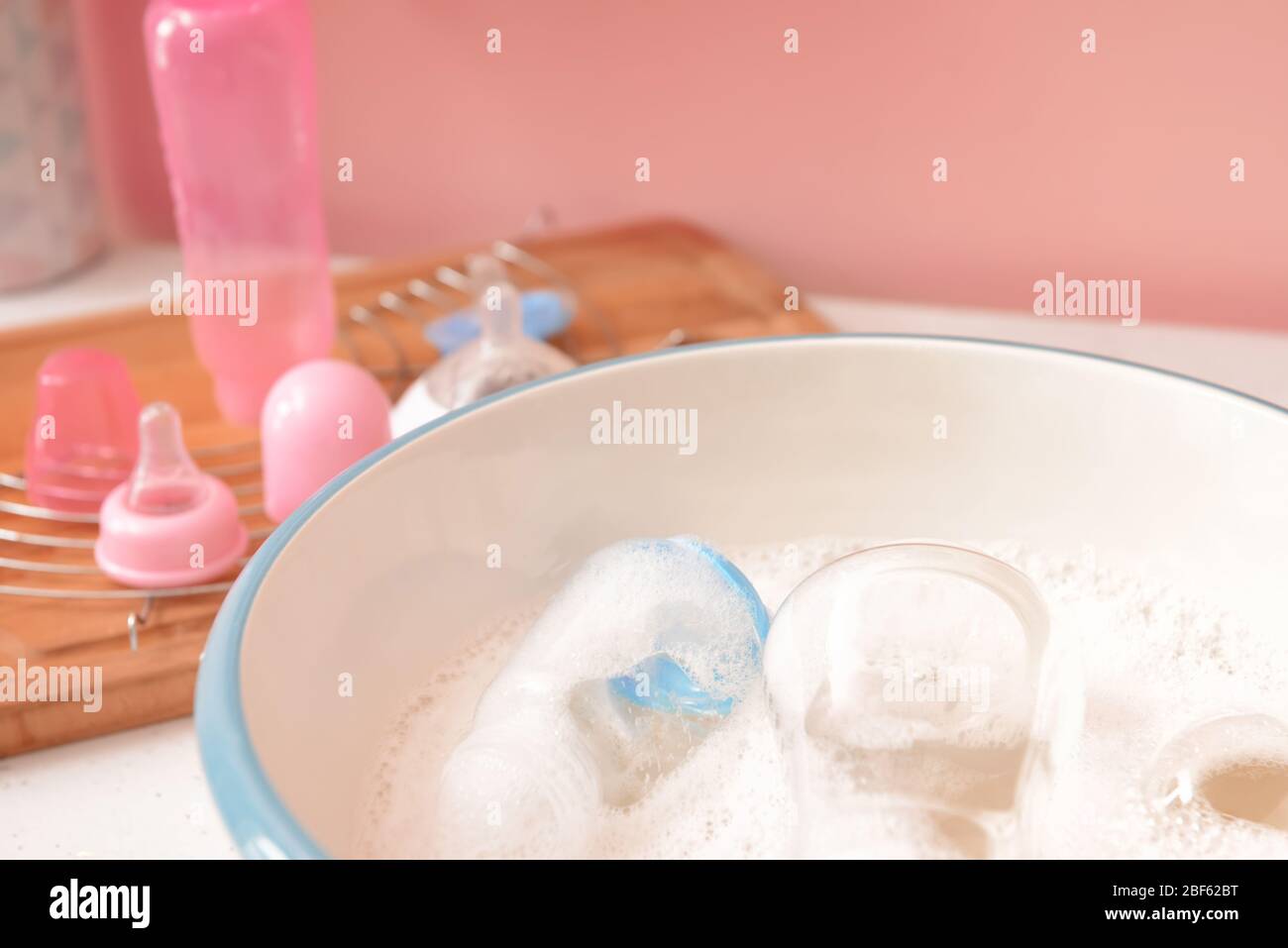 cleaning baby bottles