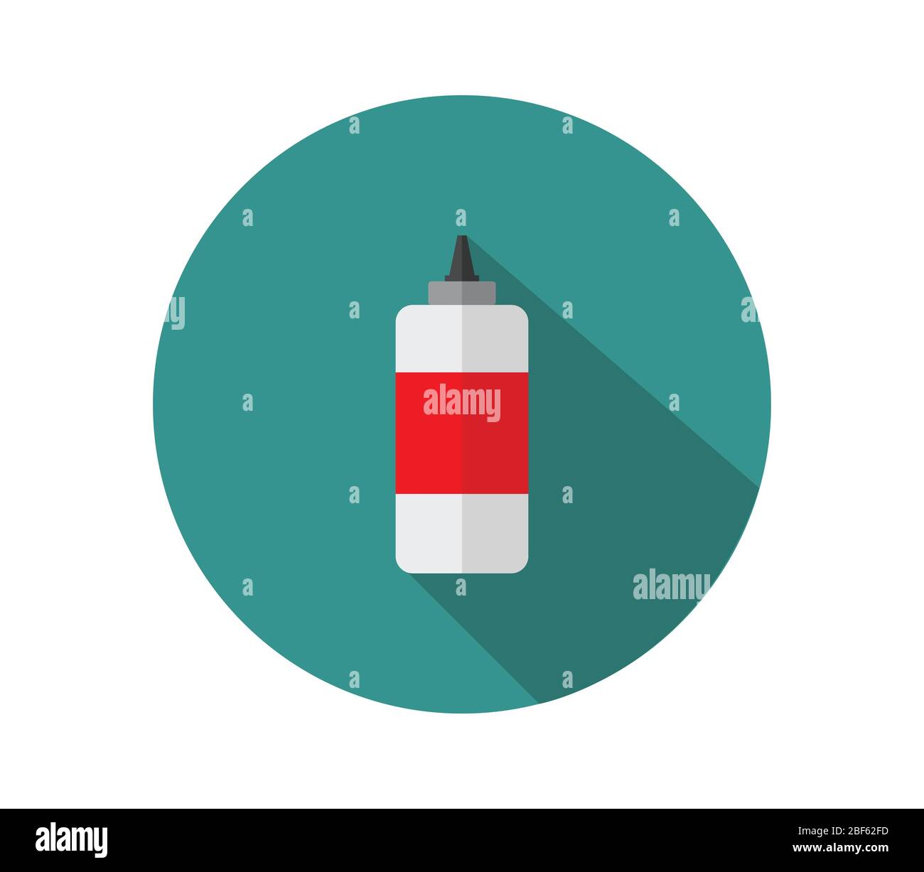 glue icon illustrated in vector on white background Stock Vector