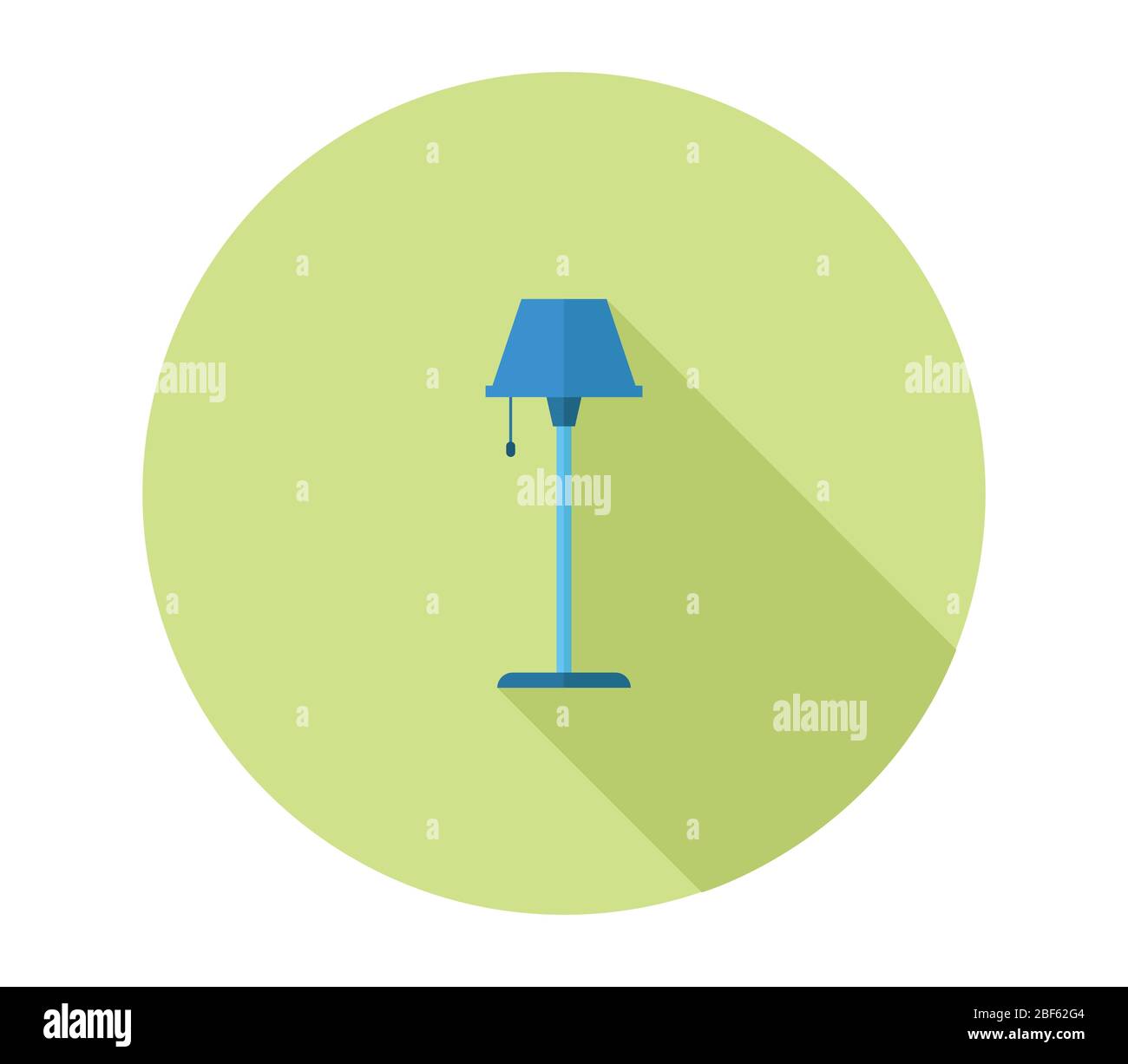 floor lamp icon illustrated in vector on white background Stock Vector