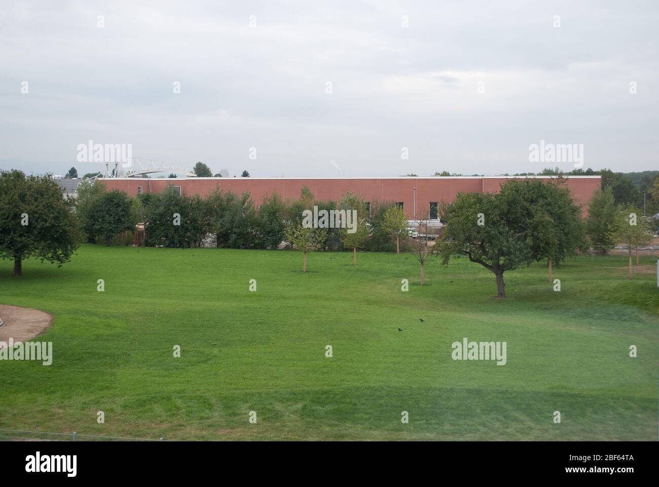 Factory Building 1990s Minimalism Architecture Vitra Campus by Alvaro Siza Stock Photo