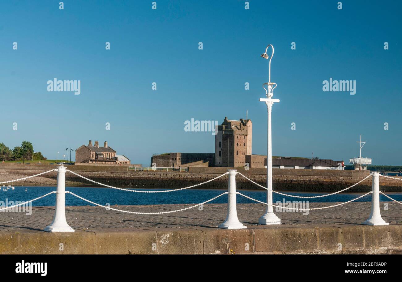 Broughty Ferry Castle Stock Photo Alamy