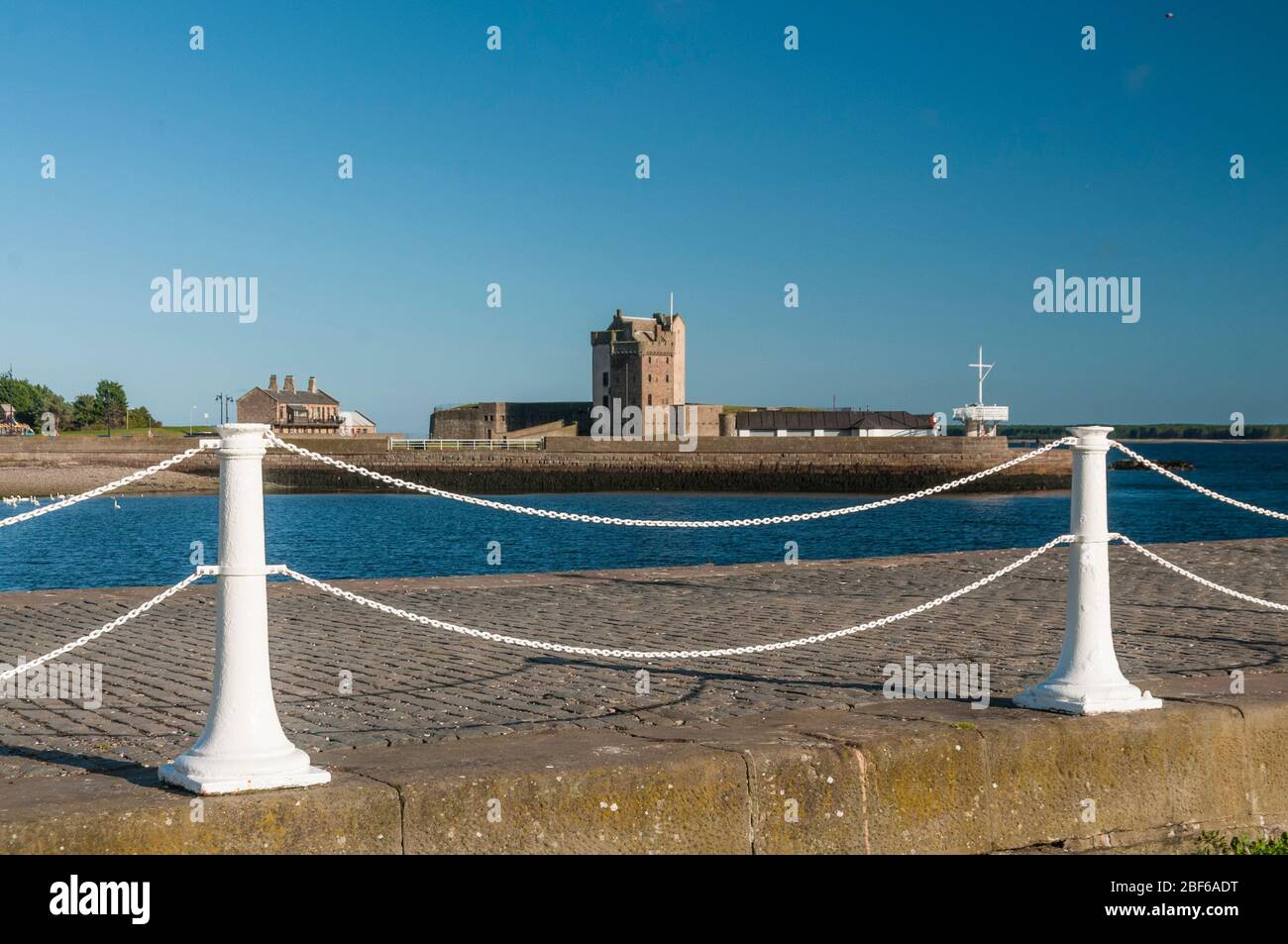 Broughty Ferry Castle Stock Photo Alamy