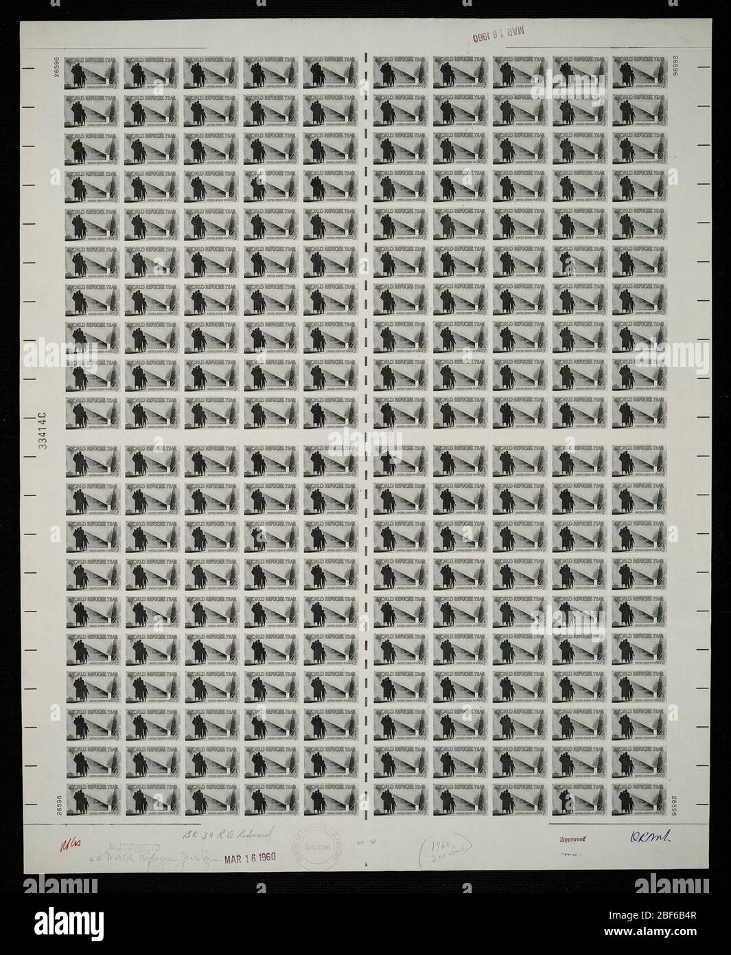 Refugee stamp hi-res stock photography and images - Alamy