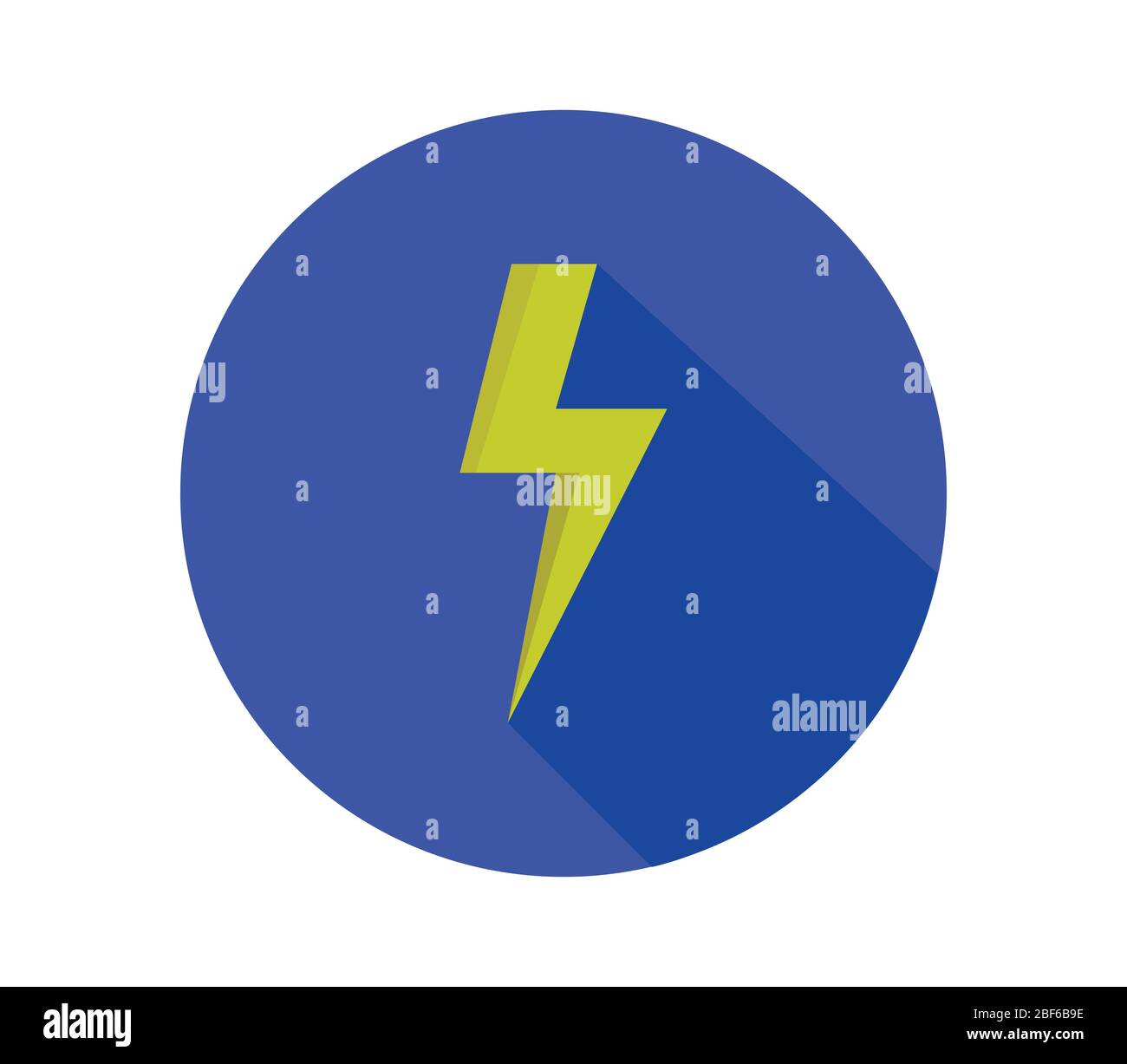 lightning icon illustrated in vector on white background Stock Vector ...