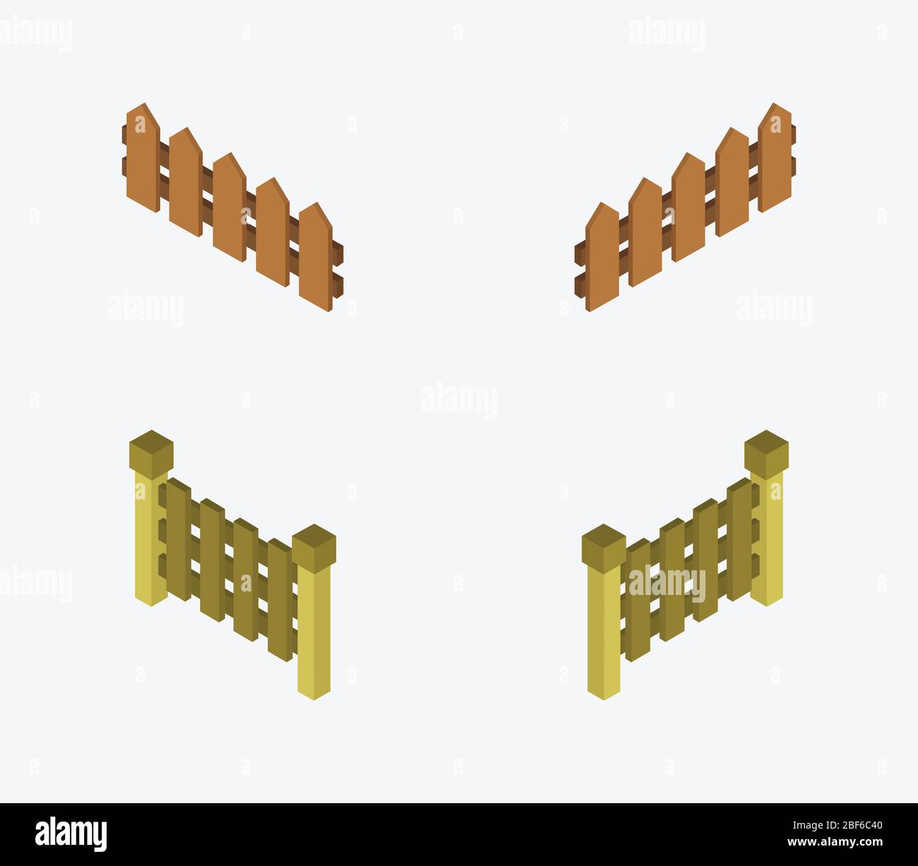 fence icon illustrated in vector on white background Stock Vector