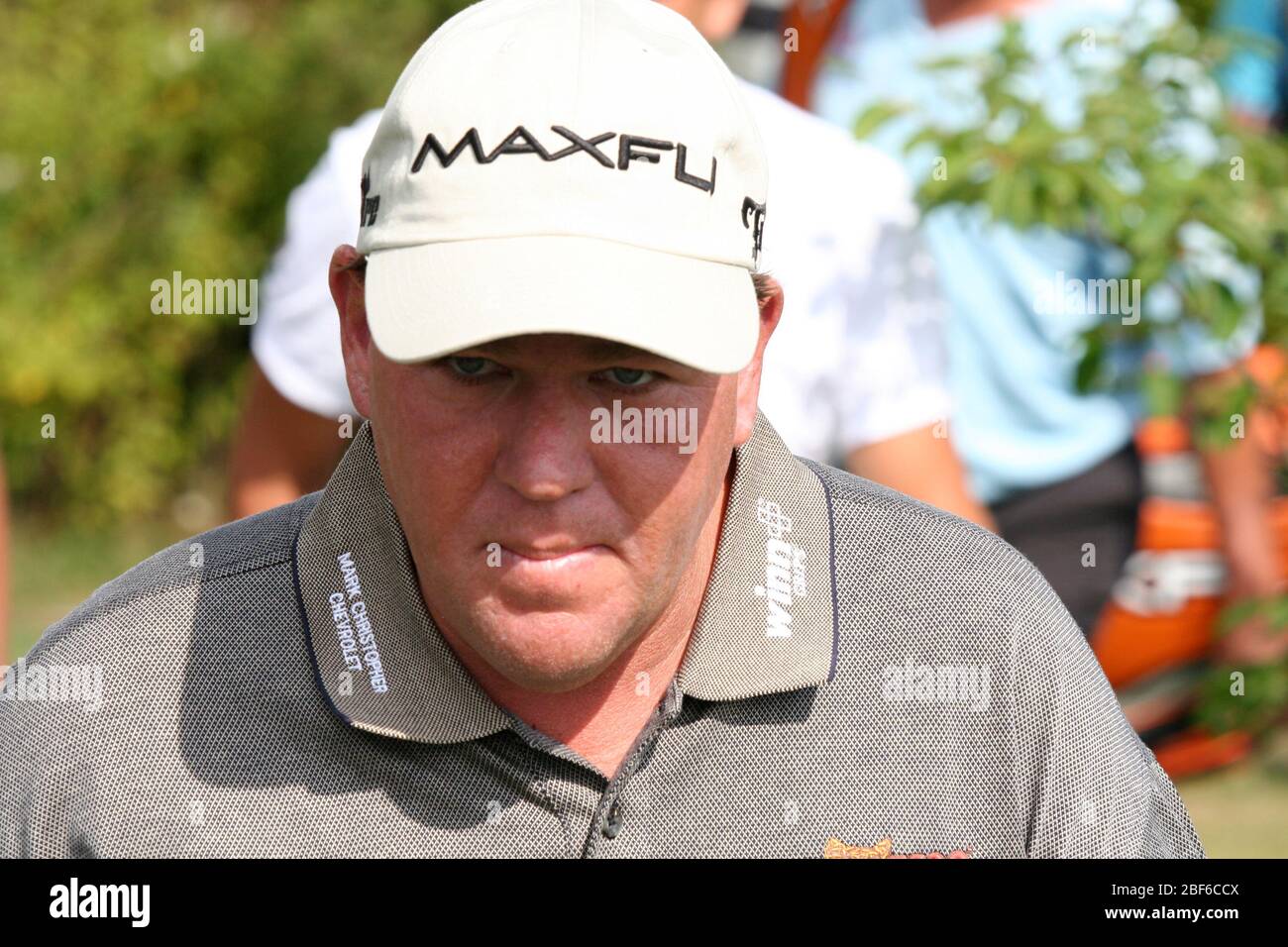The Legendary PGA Tour player John Daly playing golf in Stockholm / Sweden, Arlandastad, golf course, august 2007. Stock Photo