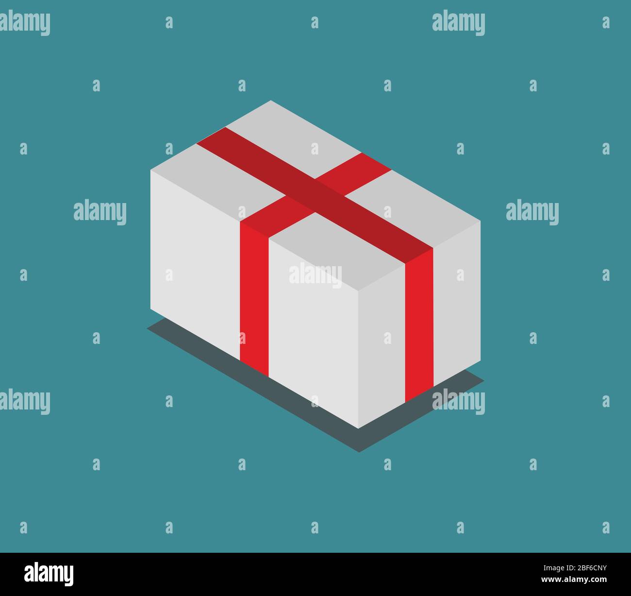 isometric gift pack icon illustrated in vector on white background ...