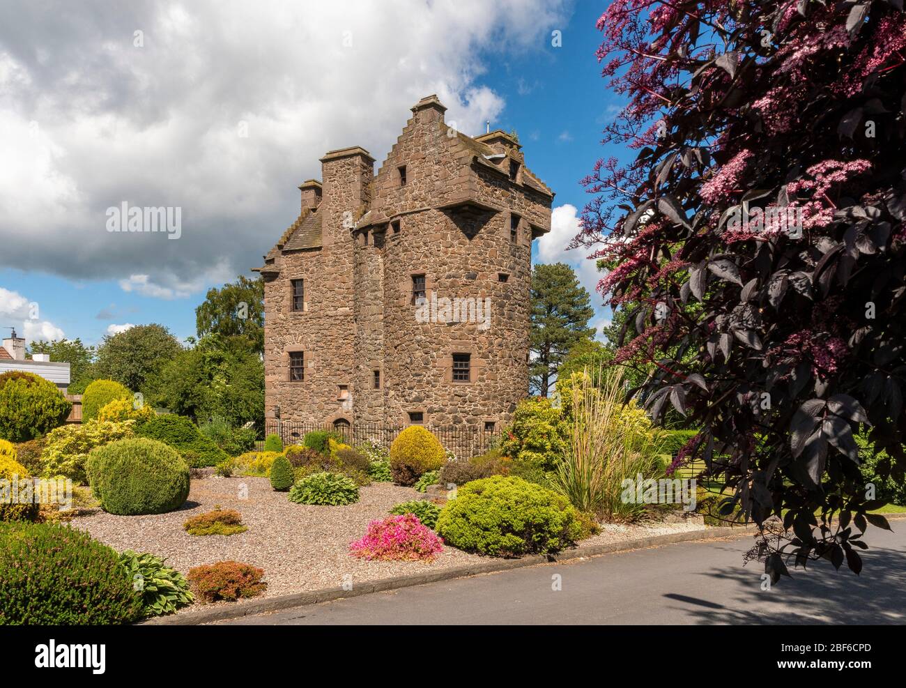 Claypotts Castle, Dundee Stock Photo