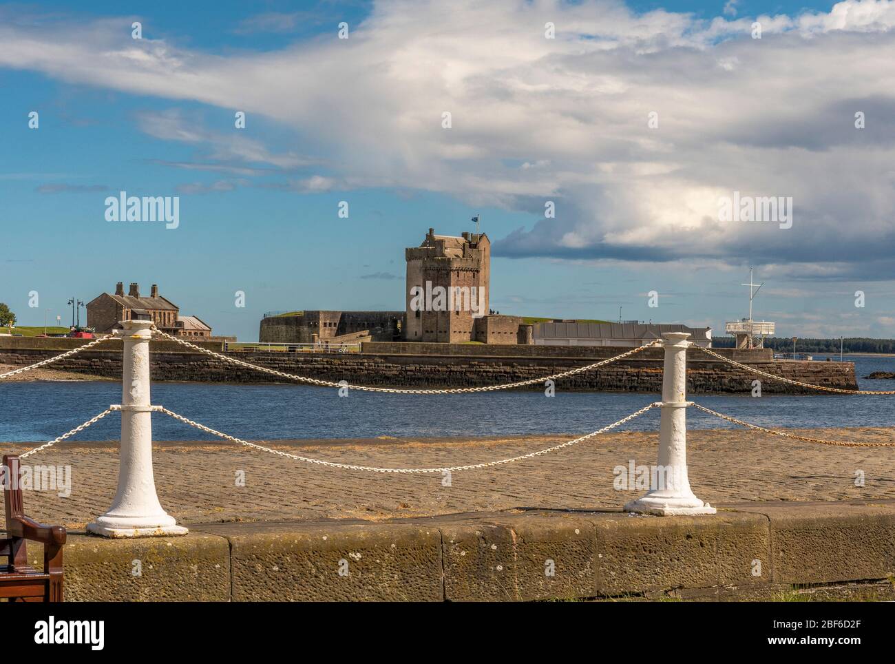 Broughty Ferry Castle Stock Photo