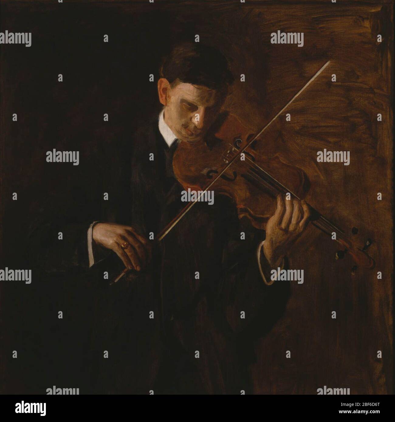 The Violinist. Jh Purchased From Babcock Galleries, New York 1957PALAZZO STROZZI, Firenze, Italy. 'Americans in Florence. Sargent and the American Impressionists,' 2 March-15 July 2012. Stock Photo