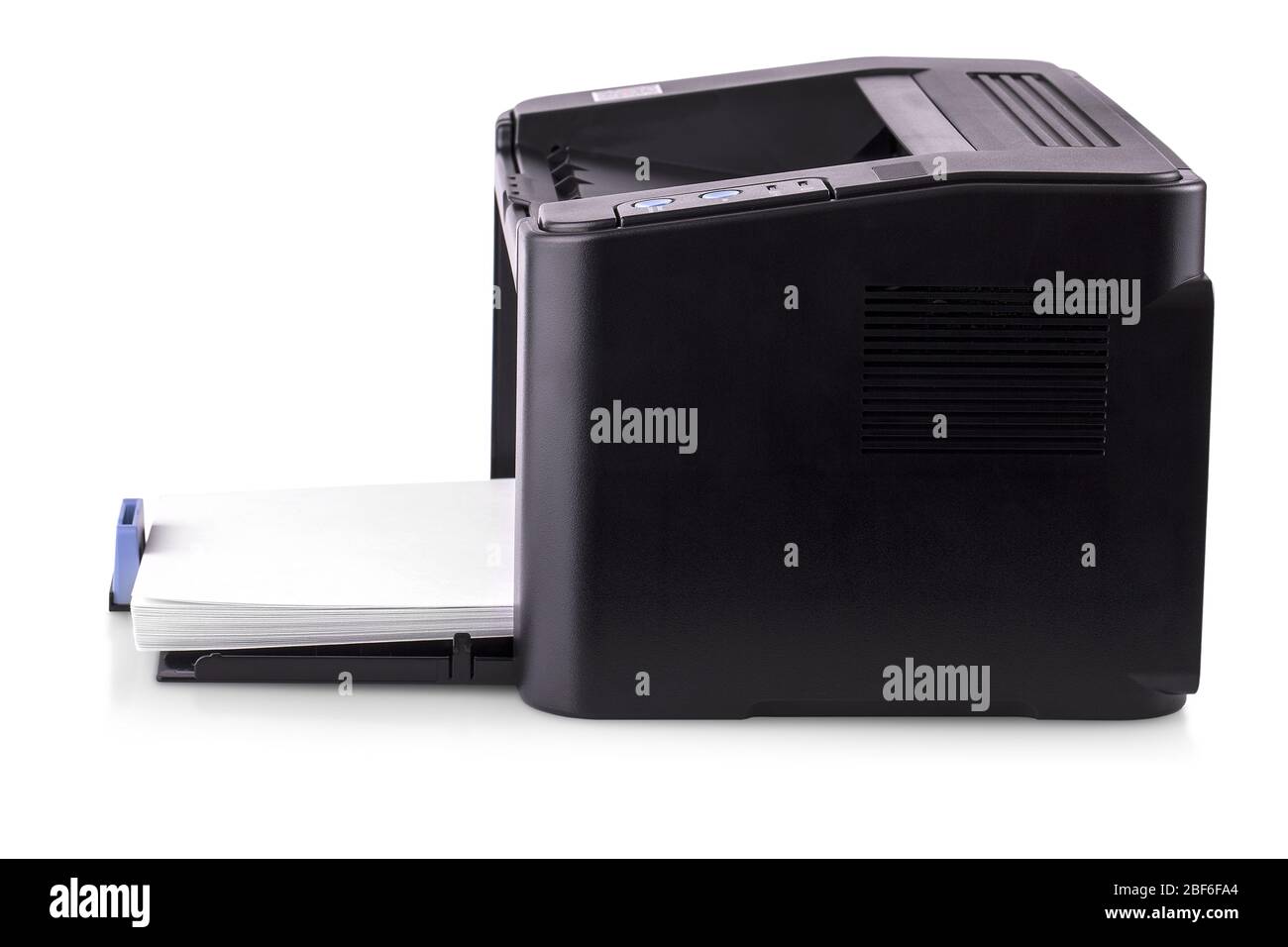 The modern compact laser home printer isolated on white background Stock Photo