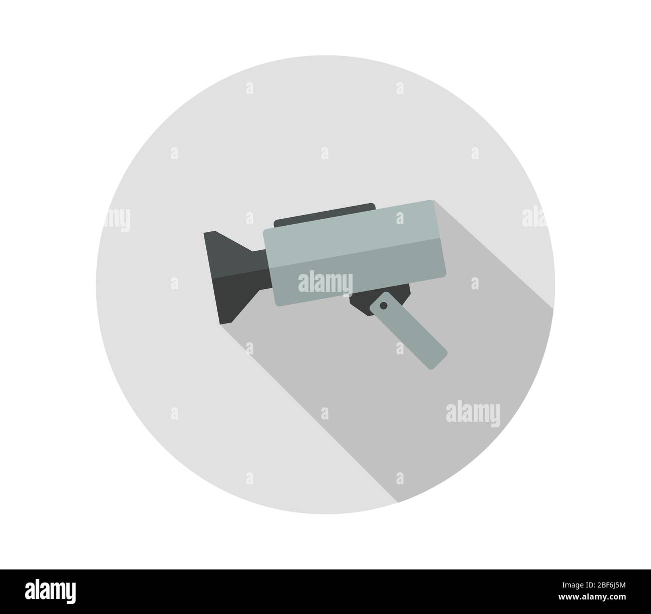 surveillance camera icon illustrated in vector on white background Stock Vector