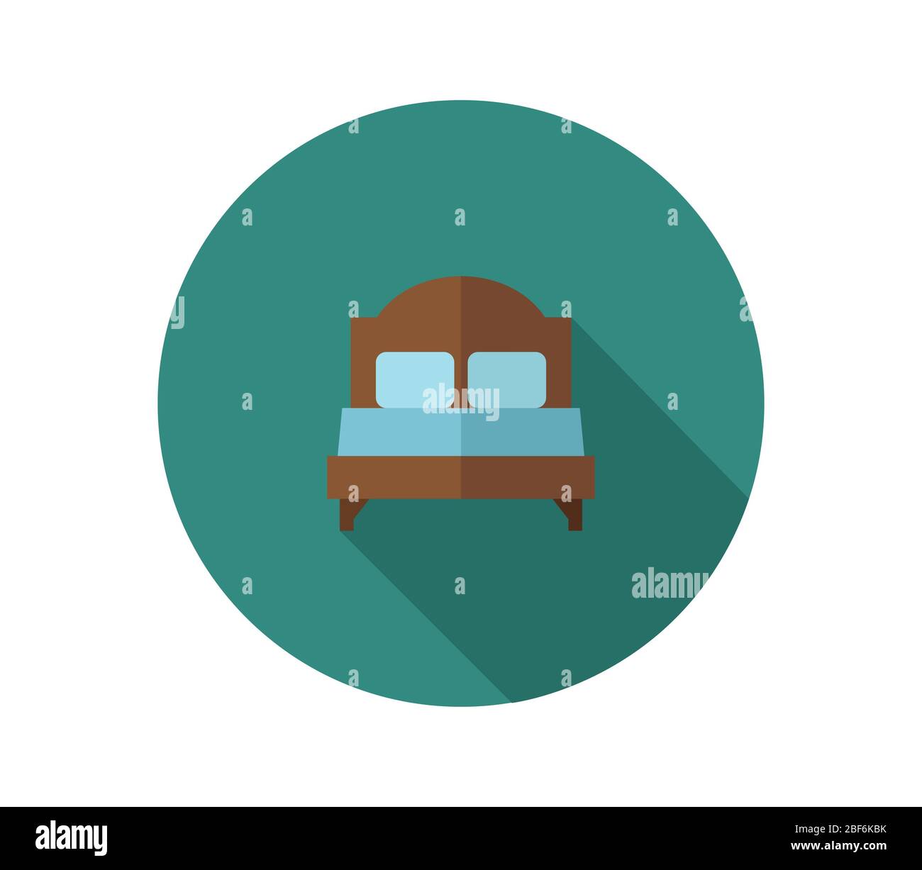 bed icon illustrated in vector on white background Stock Vector Image ...