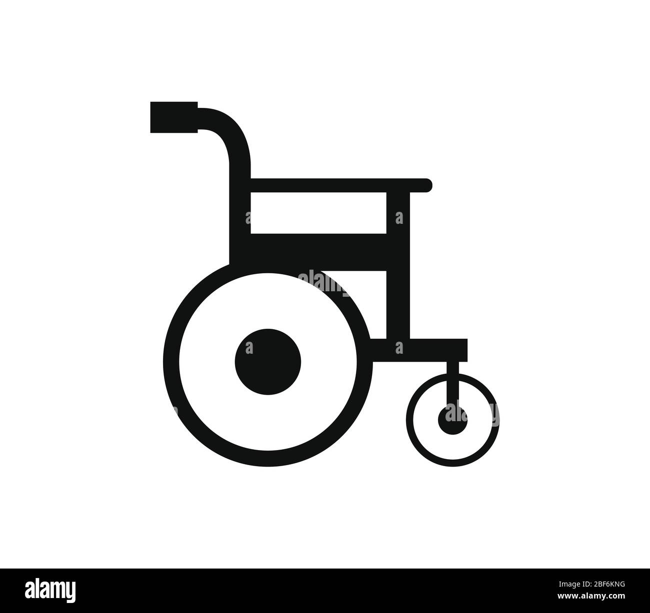 wheelchair icon illustrated in vector on white background Stock Vector ...