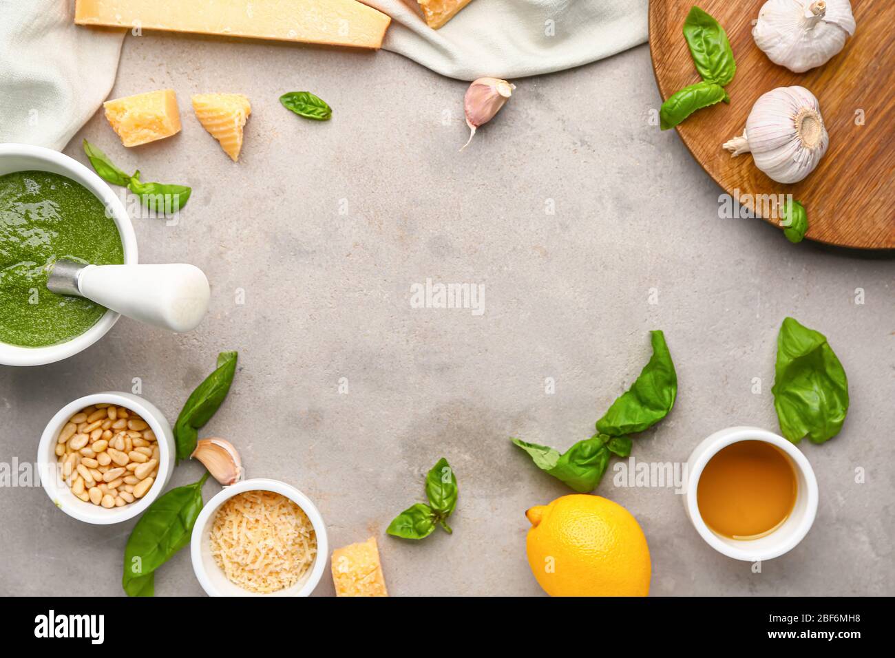 Frame made ingredients making hi-res stock photography and images - Alamy