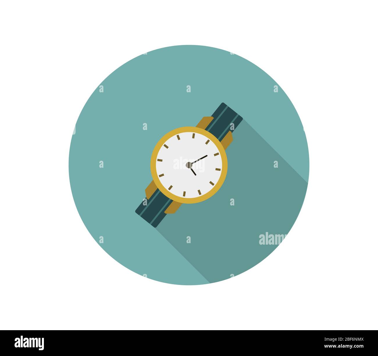 clock icon illustrated in vector on white background Stock Vector Image ...