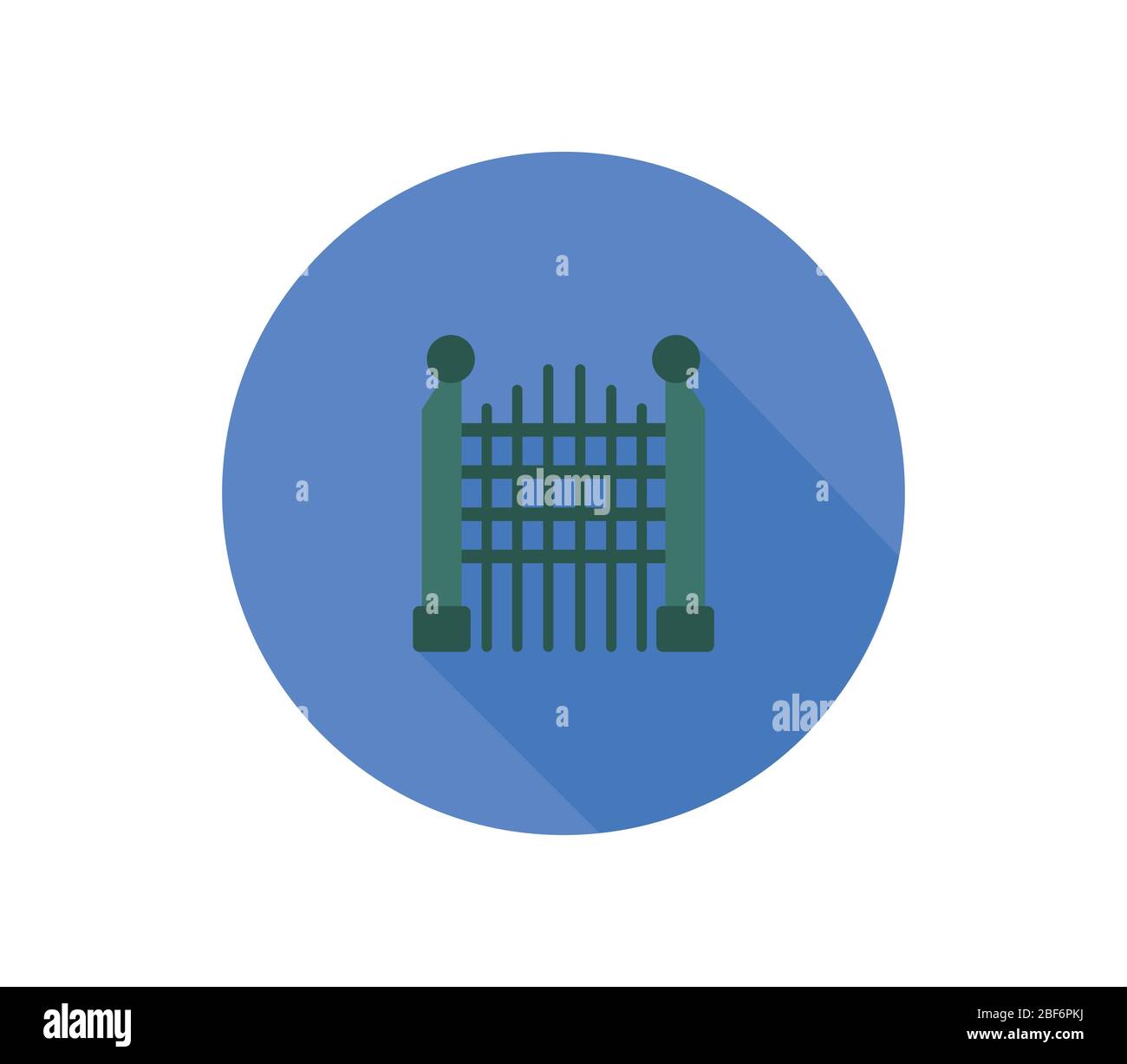 gate icon illustrated in vector on white background Stock Vector